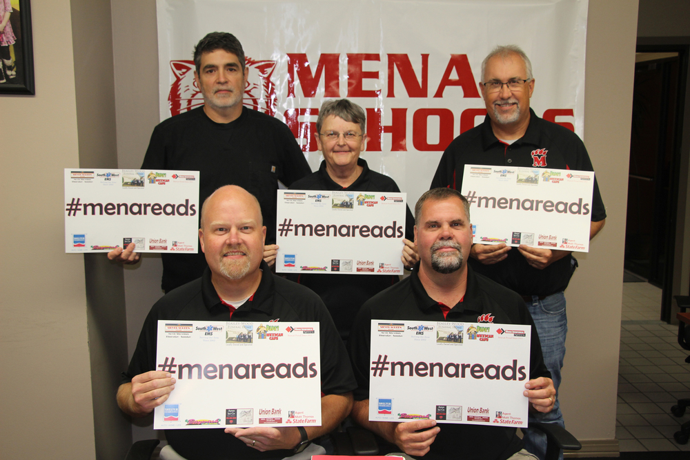 Mena School Board supports #menareads!