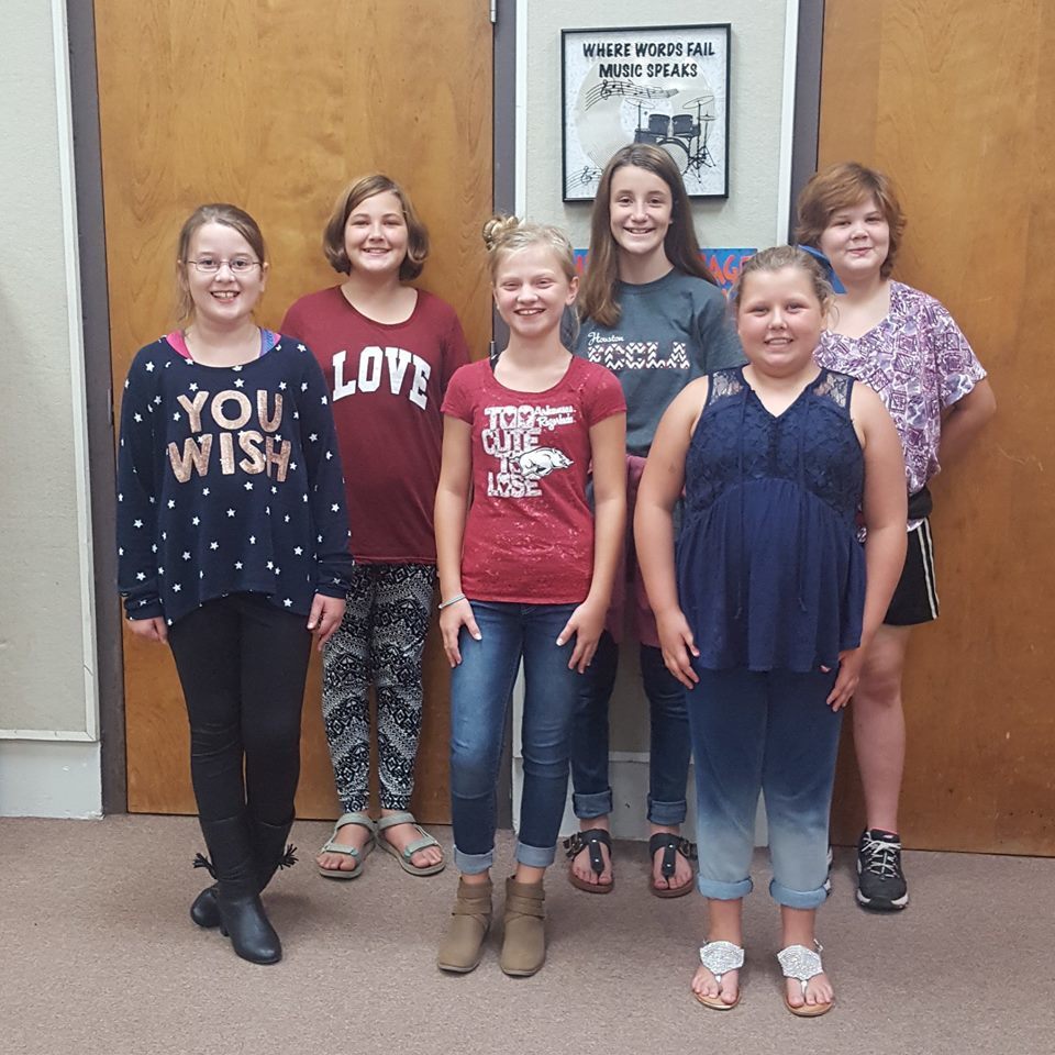 6th GRADE CHOIR OFFICERS! | Mena Middle School