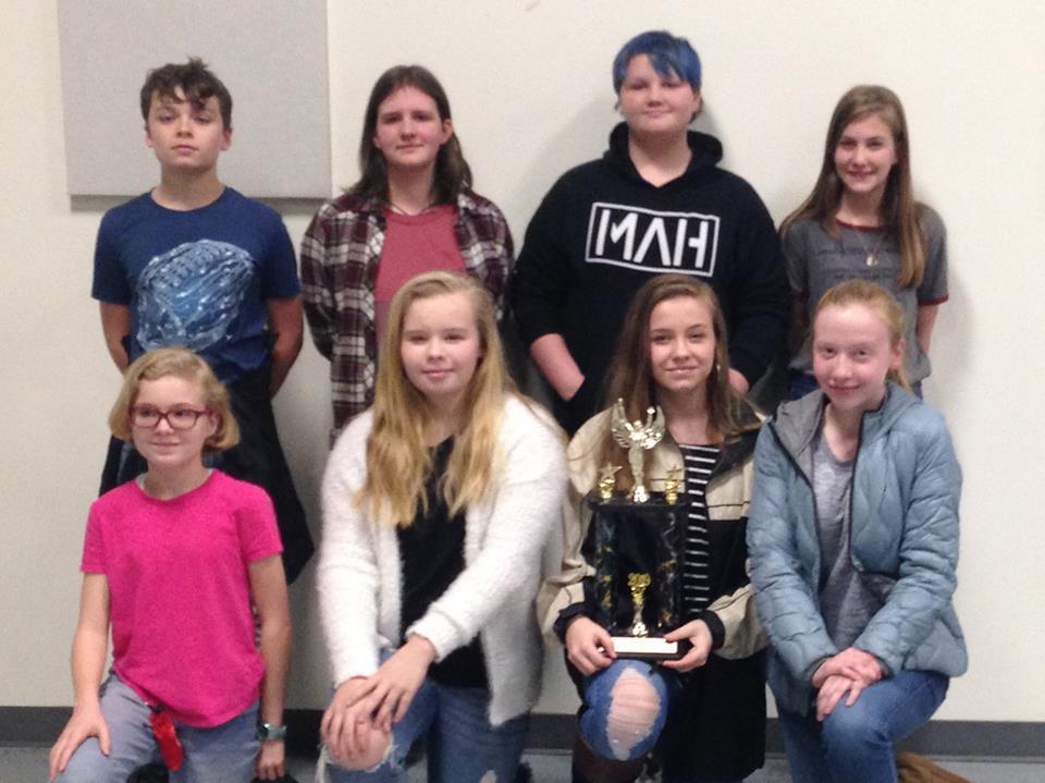 6th grade quiz bowl team 2nd at ashdown mena middle school