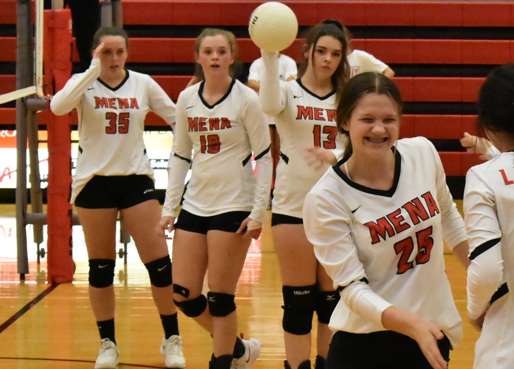 Volleyball TAkes Double Header! Athletics