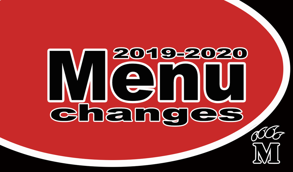 MENU CHANGES!