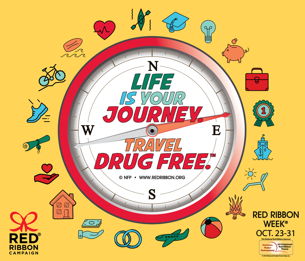 RED RIBBON WEEK AT MENA MIDDLE SCHOOL OCT. 23-26 !