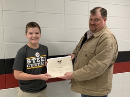 Thacker Receives President’s Volunteer Service Award.