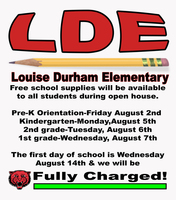 Free School Supplys for LDE Students!