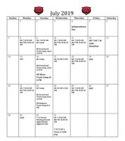 NEW FOOTBALL CALENDAR FOR JULY!
