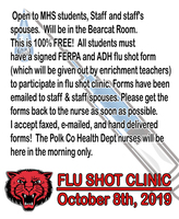 MHS Flu Shot Clinic!