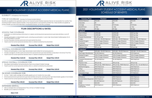 Student Accident Medical Plans Available!