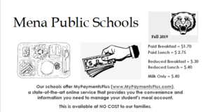 2019-2020 Meal Prices