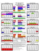 Revised 2021/2022 Calendar !
